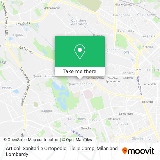 Articoli Sanitari e Ortopedici Tielle Camp map