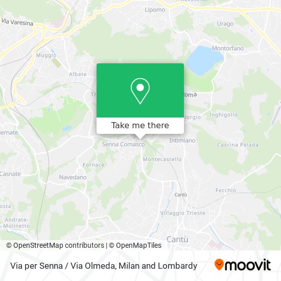 Via per Senna / Via Olmeda map