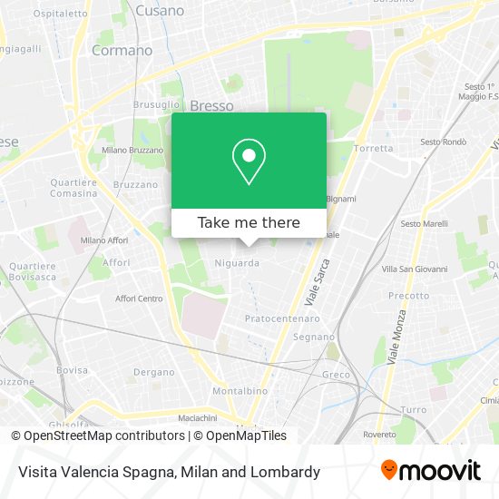 Visita Valencia Spagna map