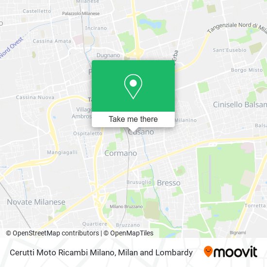 Cerutti Moto Ricambi Milano map