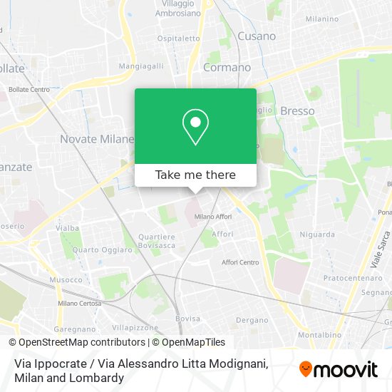 Via Ippocrate / Via Alessandro Litta Modignani map