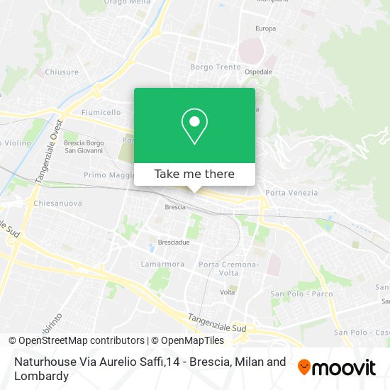 Naturhouse Via Aurelio Saffi,14 - Brescia map