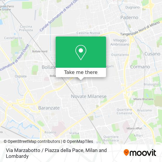 Via Marzabotto / Piazza della Pace map