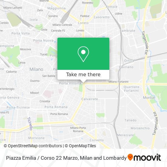 Piazza Emilia / Corso 22 Marzo map