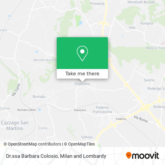 Dr.ssa Barbara Colosio map