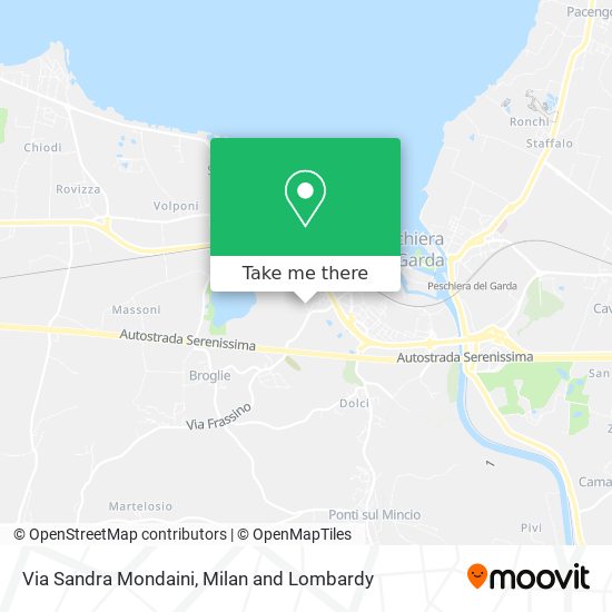 Via Sandra Mondaini map
