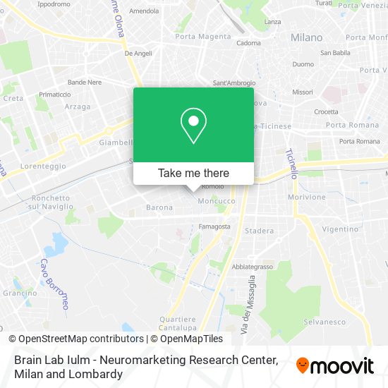 Brain Lab Iulm - Neuromarketing Research Center map