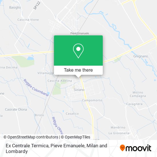 Ex Centrale Termica, Pieve Emanuele map