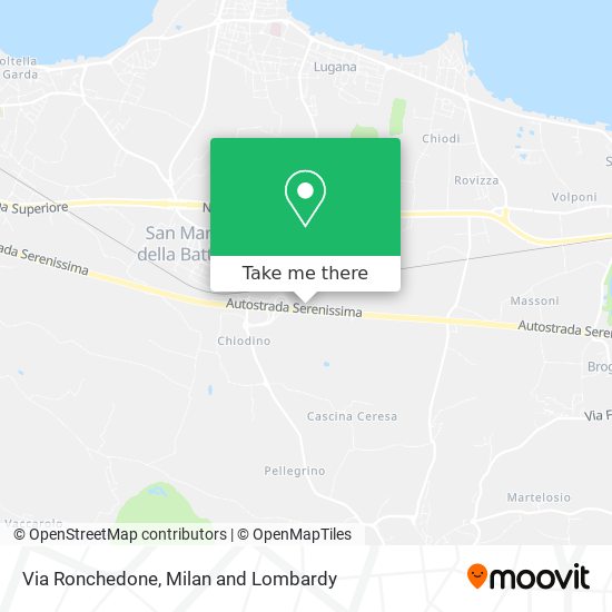 Via Ronchedone map