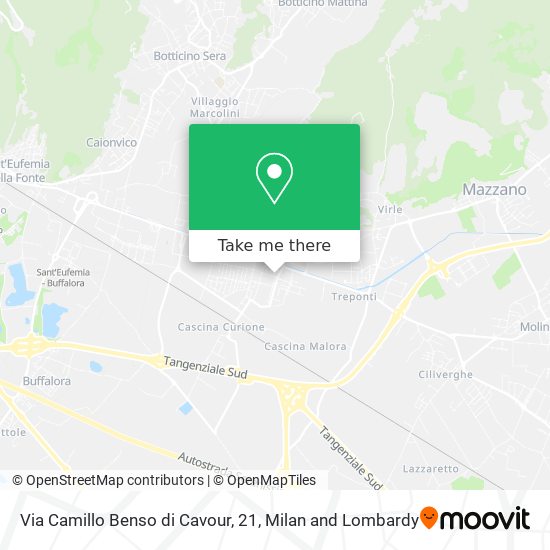 Via Camillo Benso di Cavour, 21 map