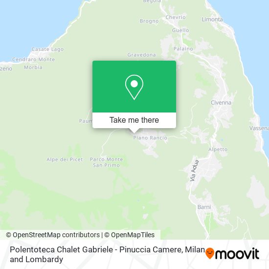 Polentoteca Chalet Gabriele - Pinuccia Camere map