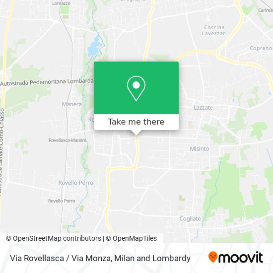 Via Rovellasca / Via Monza map