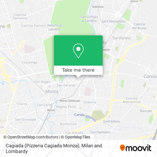 Cagiada (Pizzeria Cagiada Monza) map