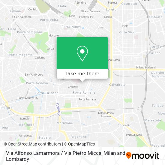 Via Alfonso Lamarmora / Via Pietro Micca map