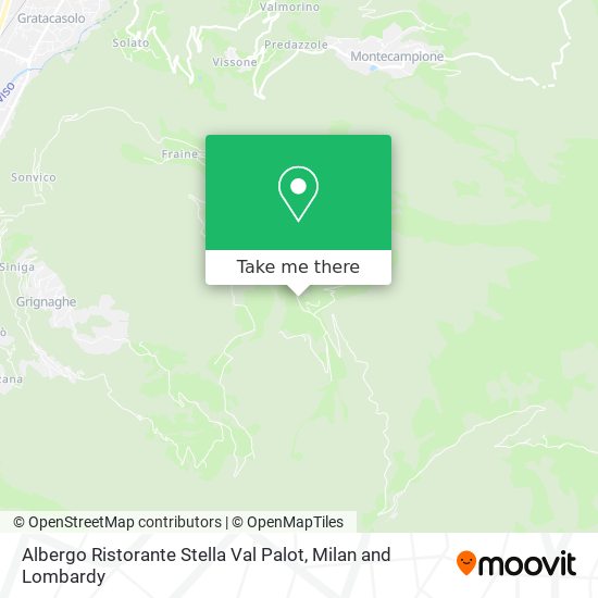 Albergo Ristorante Stella Val Palot map