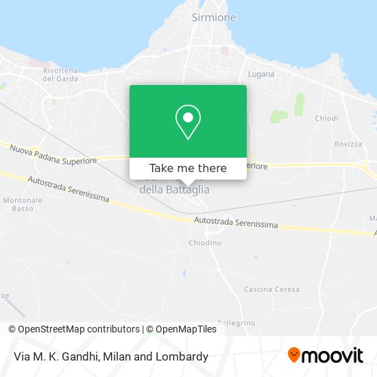 Via M. K. Gandhi map