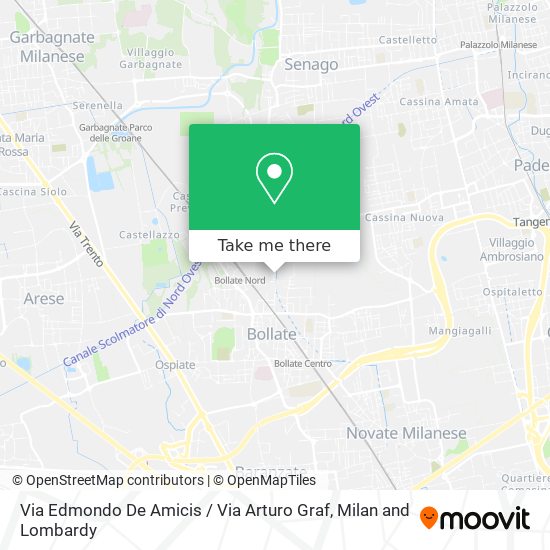Via Edmondo De Amicis / Via Arturo Graf map