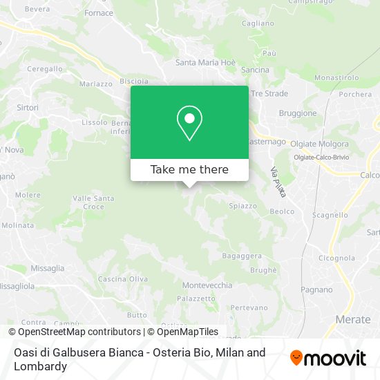 Oasi di Galbusera Bianca - Osteria Bio map