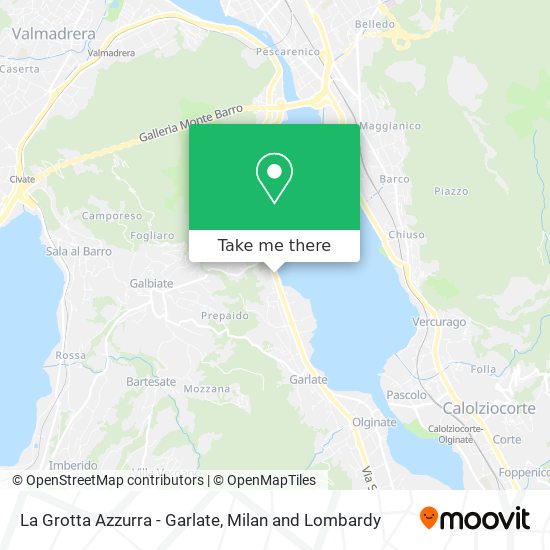 La Grotta Azzurra - Garlate map