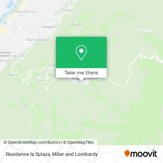 Residence la Splaza map