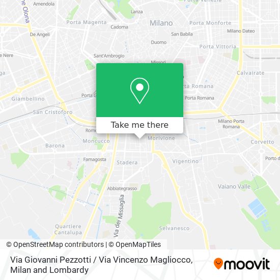 Via Giovanni Pezzotti / Via Vincenzo Magliocco map