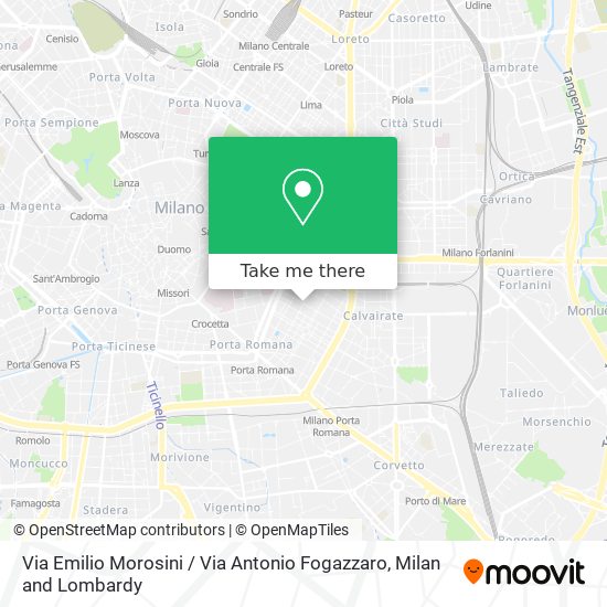 Via Emilio Morosini / Via Antonio Fogazzaro map