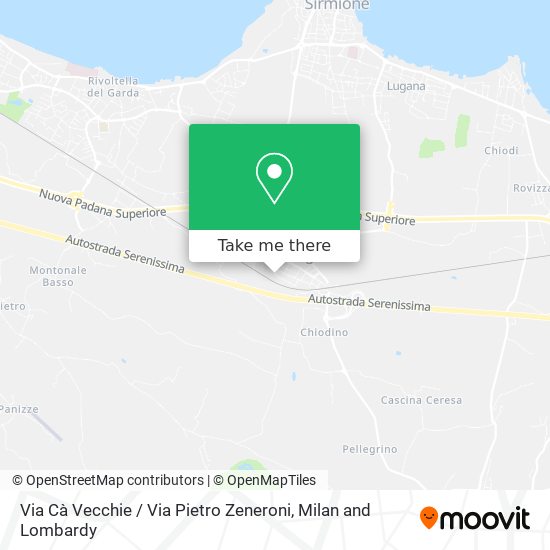 Via Cà Vecchie / Via Pietro Zeneroni map
