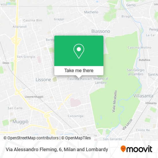 Via Alessandro Fleming, 6 map