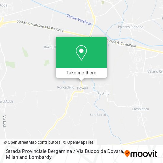 Strada Provinciale Bergamina / Via Buoco da Dovara map