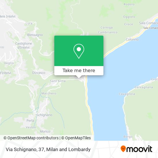 Via Schignano, 37 map