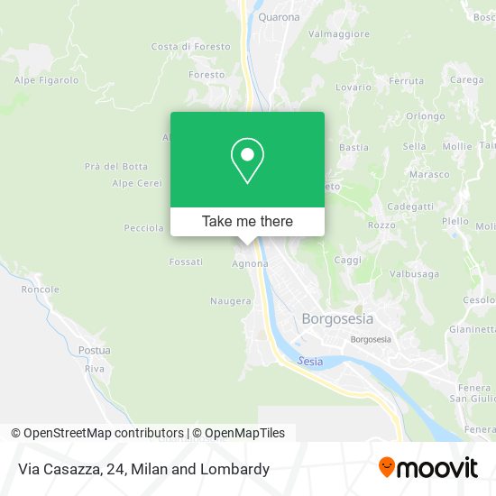 Via Casazza, 24 map