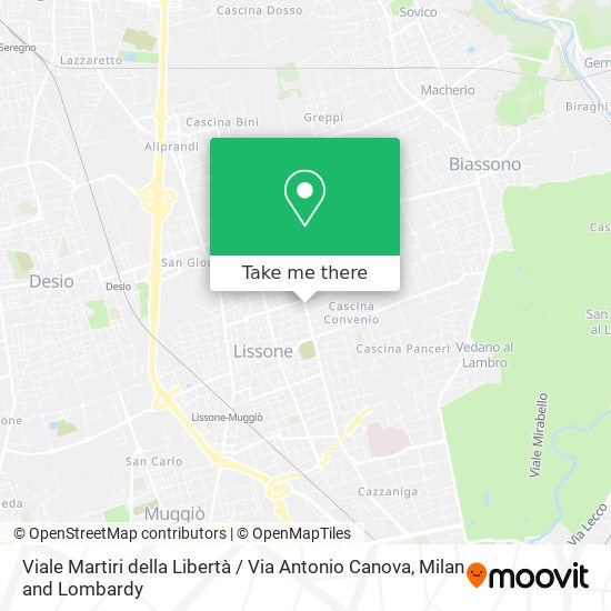 Viale Martiri della Libertà / Via Antonio Canova map