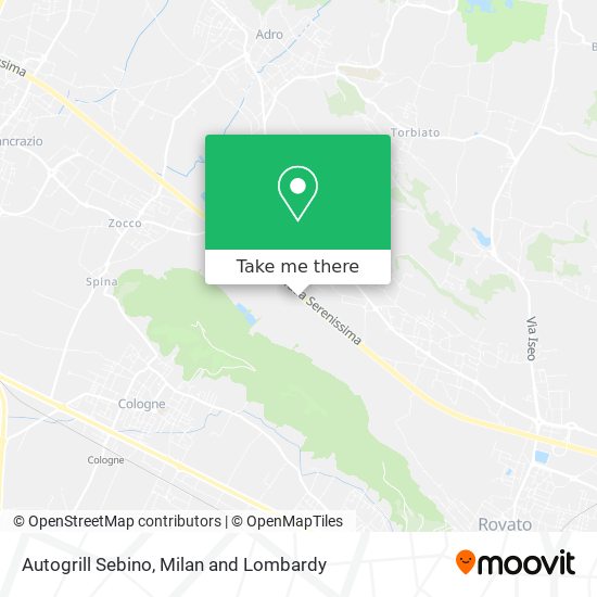 Autogrill Sebino map