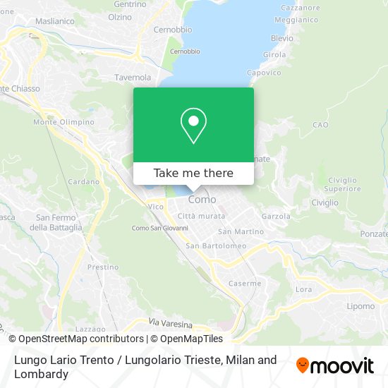 Lungo Lario Trento / Lungolario Trieste map