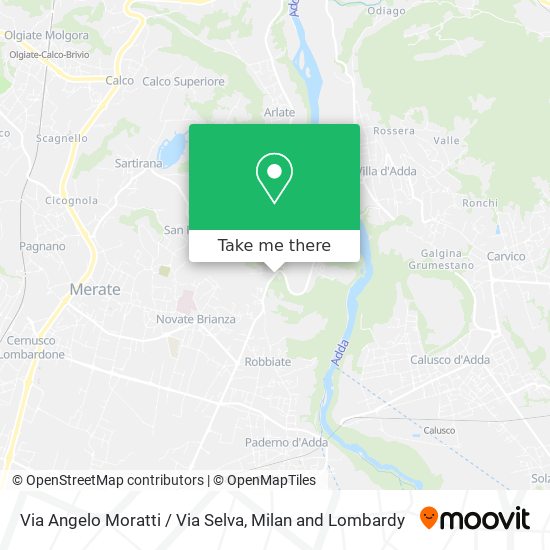 Via Angelo Moratti / Via Selva map