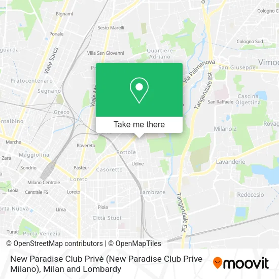 New Paradise Club Privè (New Paradise Club Prive Milano) map