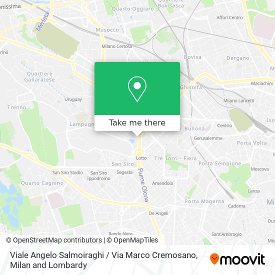 Viale Angelo Salmoiraghi / Via Marco Cremosano map