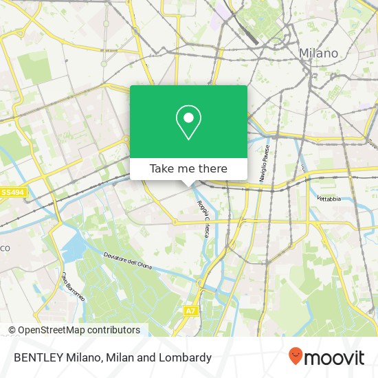 BENTLEY Milano map