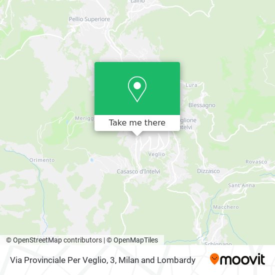 Via Provinciale Per Veglio, 3 map