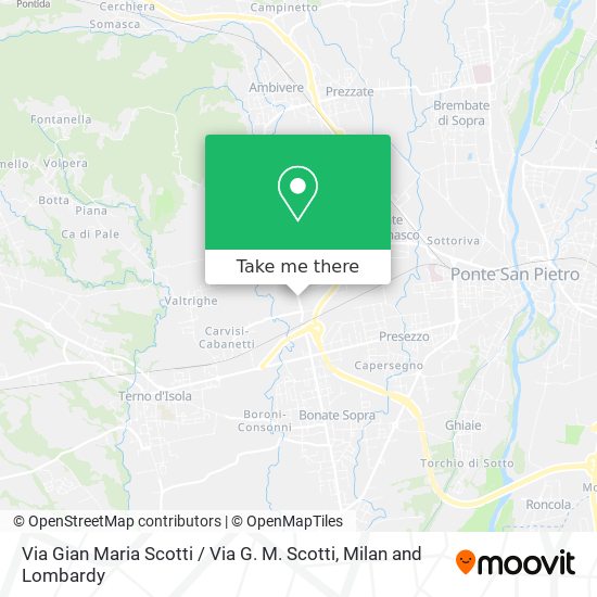 Via Gian Maria Scotti / Via G. M. Scotti map