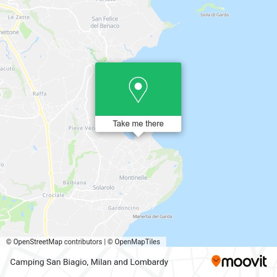 Camping San Biagio map