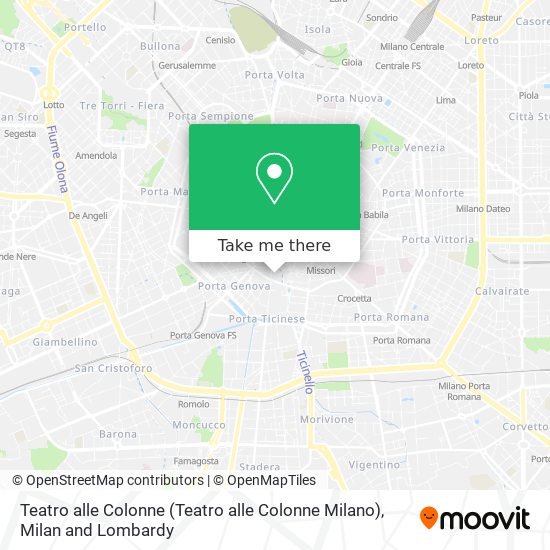 Teatro alle Colonne map