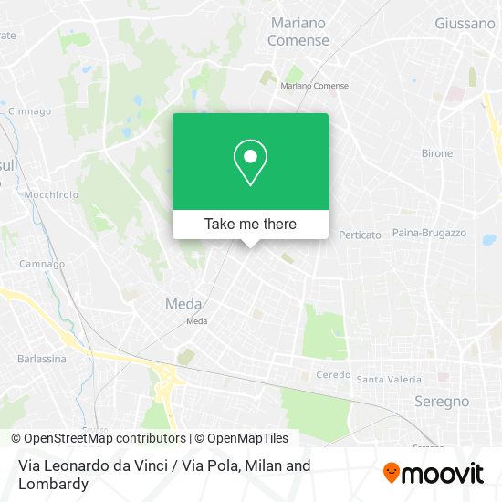 Via Leonardo da Vinci / Via Pola map