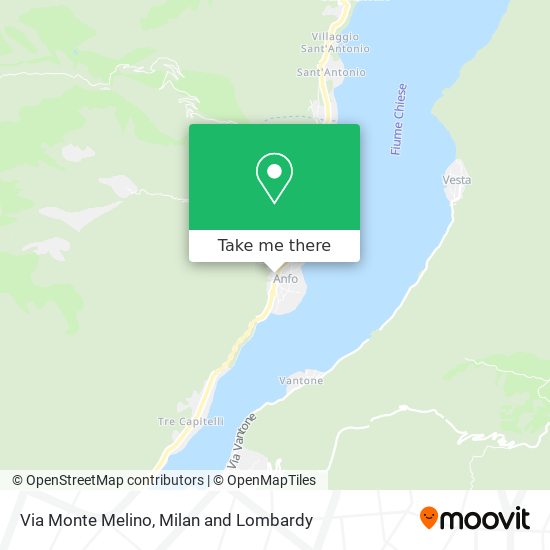 Via Monte Melino map