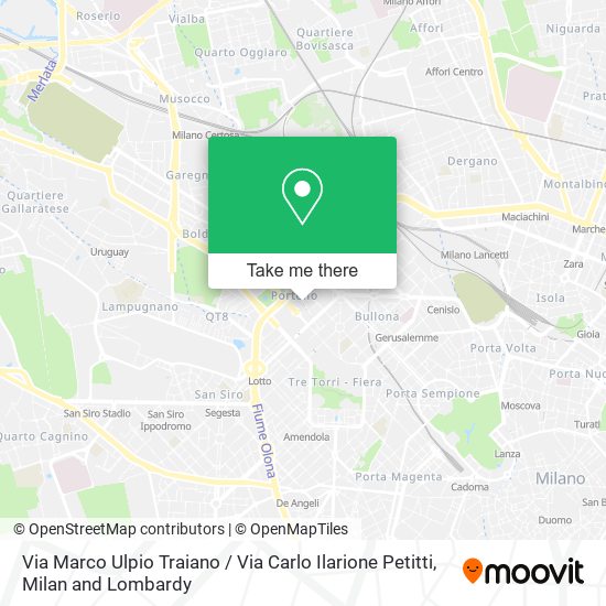 Via Marco Ulpio Traiano / Via Carlo Ilarione Petitti map