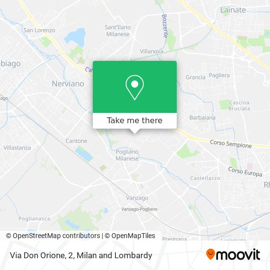 Via Don Orione, 2 map