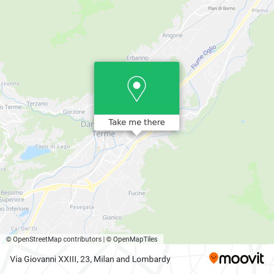 Via Giovanni XXIII, 23 map