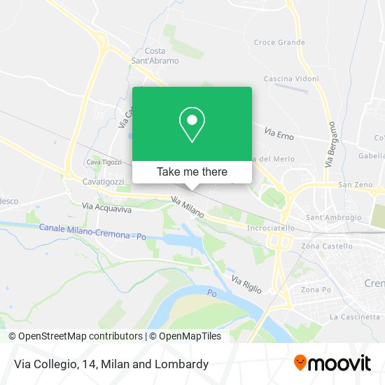 Via Collegio, 14 map