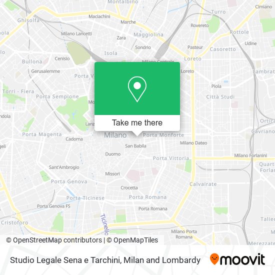Studio Legale Sena e Tarchini map