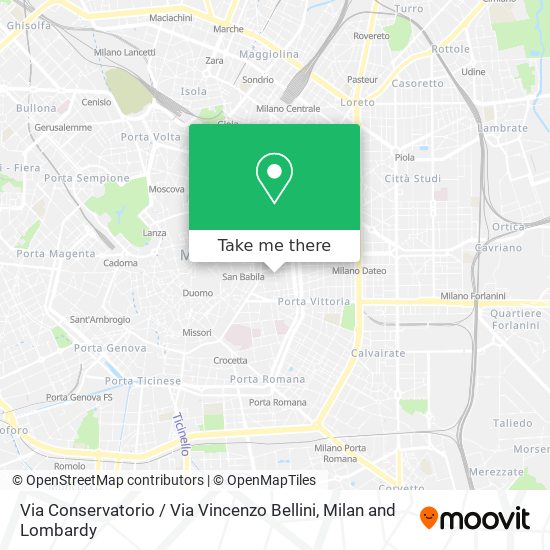 Via Conservatorio / Via Vincenzo Bellini map